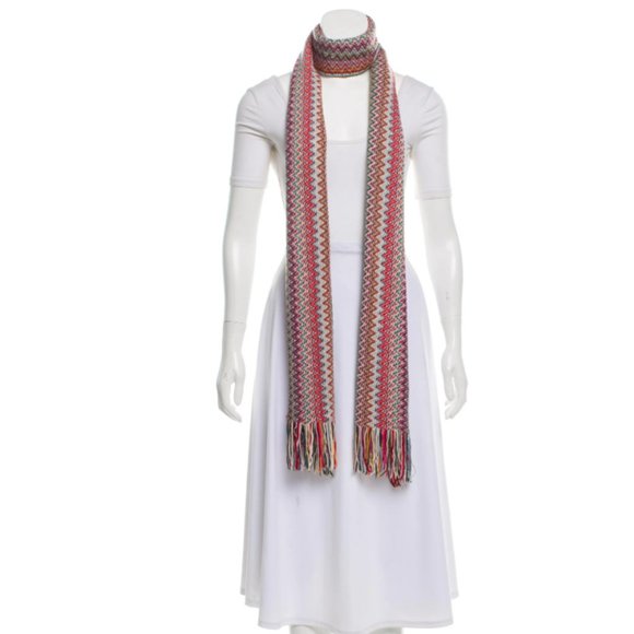 MISSONI Wool-Blend Patterned Scarf - Picture 1 of 3